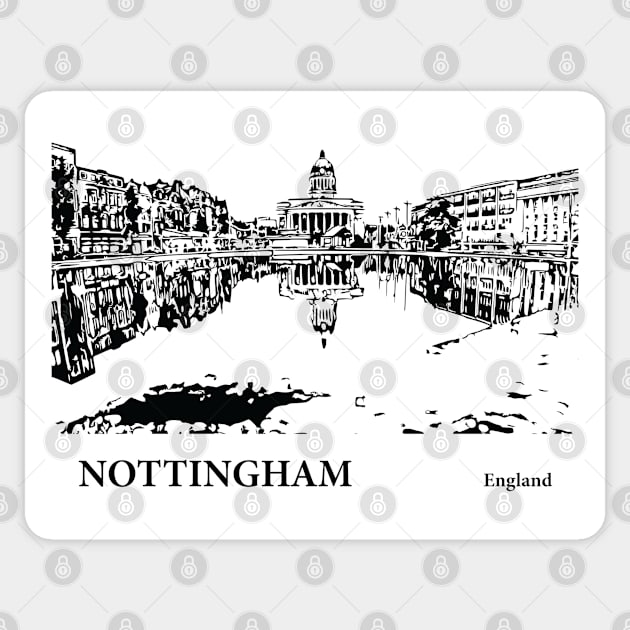 Nottingham England Sticker by Lakeric